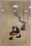 Хокусай - великий и гениальный художник , который жил в конце эры Тохуганава (1565 - 1869 г.) и он был очень известен в жанре Укиё-э. Его бескомпромиссные стремления и талант отчетливо видны в его работе "Карикатуры Хокусая".