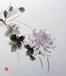 Мастер–класс по японской живописи тушью суми–э «Хризантема».