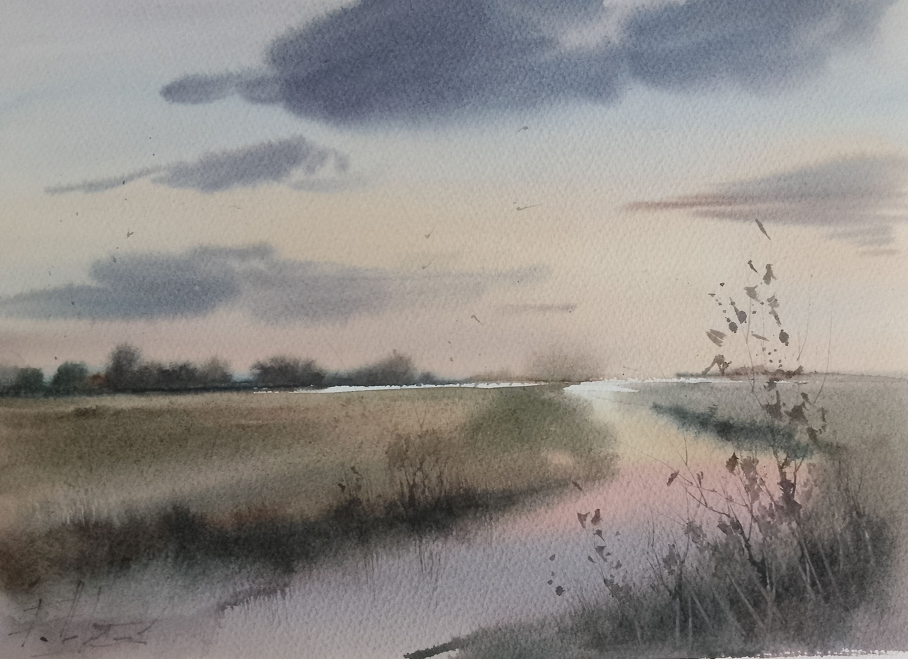 Творческое занятие по акварели «Уходящее лето» 5 сентября