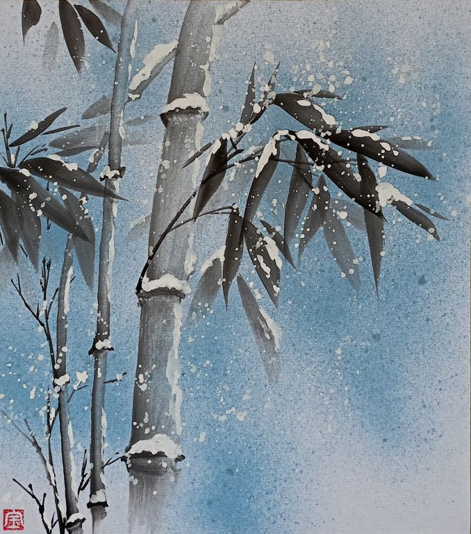 Мастер–класс по японской живописи тушью суми–э «Бамбук под снегом» 6 декабря