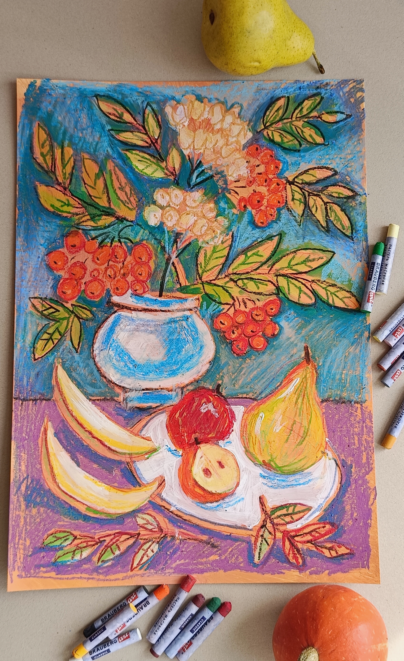 Творческое занятие «Фруктовый натюрморт» 19 октября