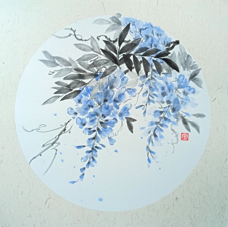 Мастер–класс по японской живописи тушью суми–э «Глициния» 16 мая