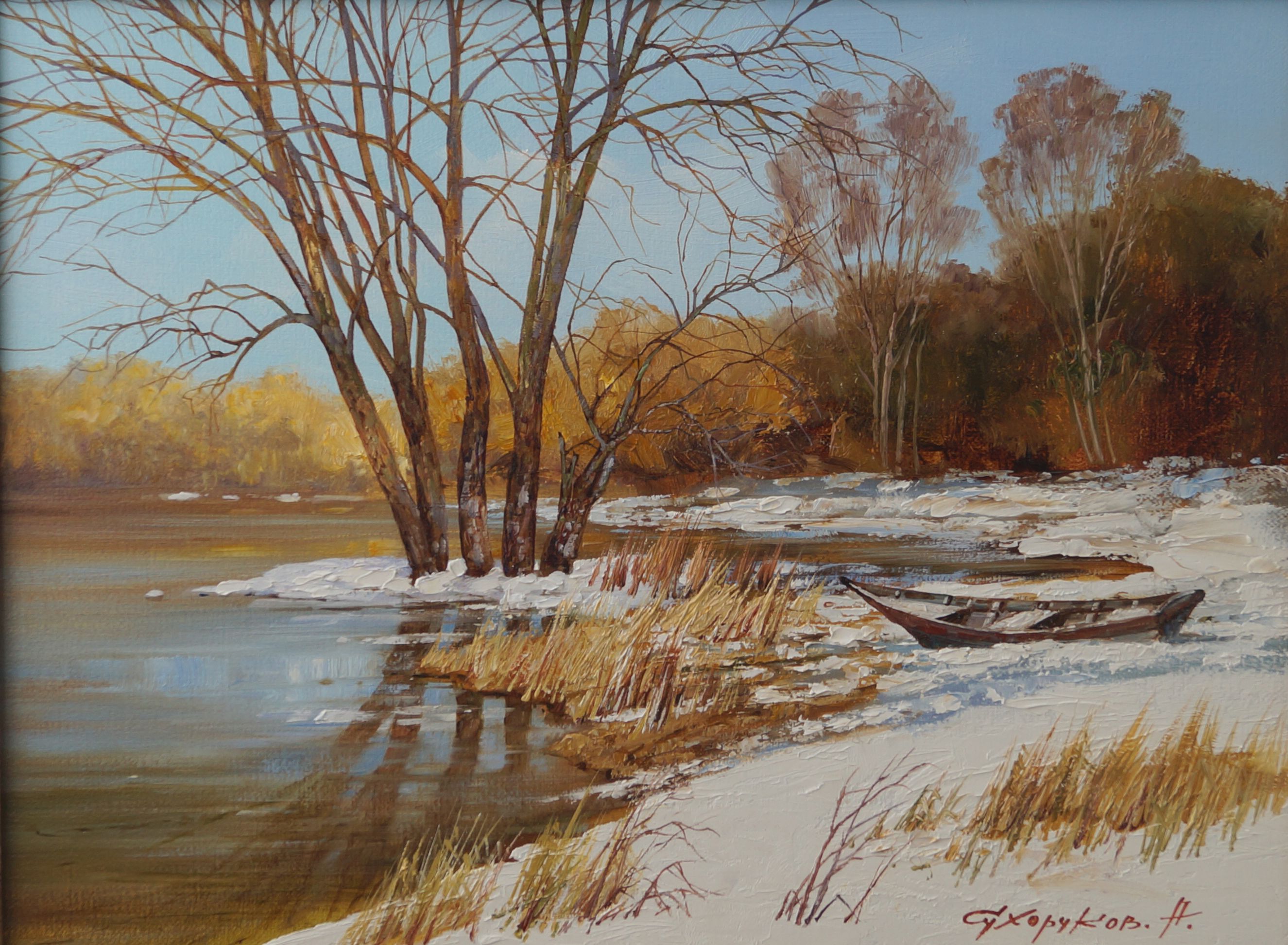 Творческое занятие «Первый снег. Этюд» 8 ноября