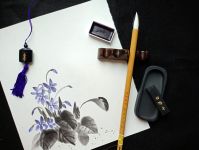 Мастер–класс по японской живописи тушью суми–э «Лесная фиалка» 4 апреля