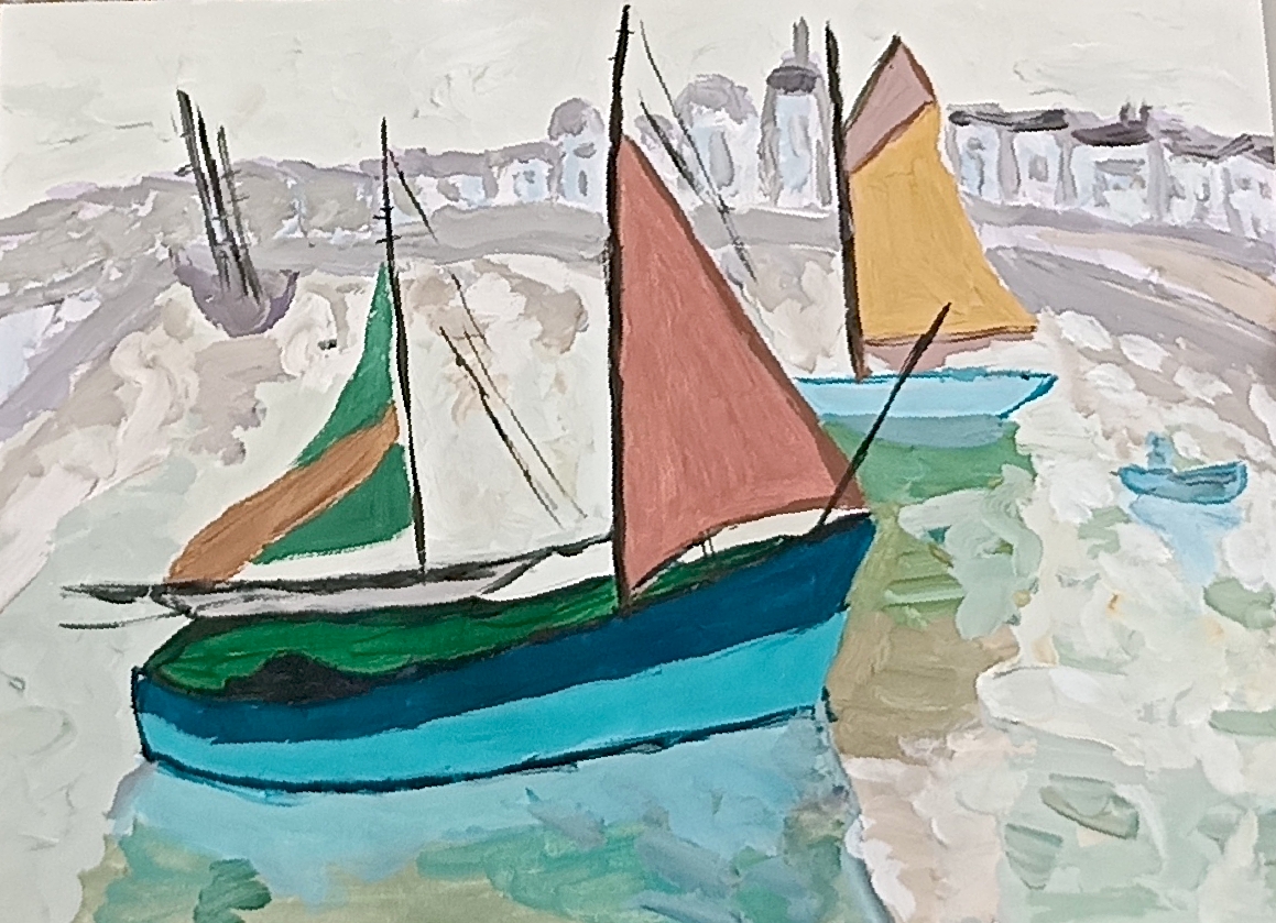 Творческое занятие «Ле–Сабль–д`Олон. Пейзаж с лодками» 12 октября