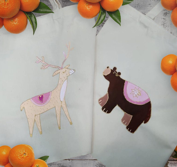 Творческое занятие «Волшебная сумка для мандарин и подарочков» 4 января