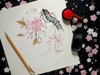 Мастер–класс по японской живописи тушью суми–э «Ветка сакуры» 18 апреля