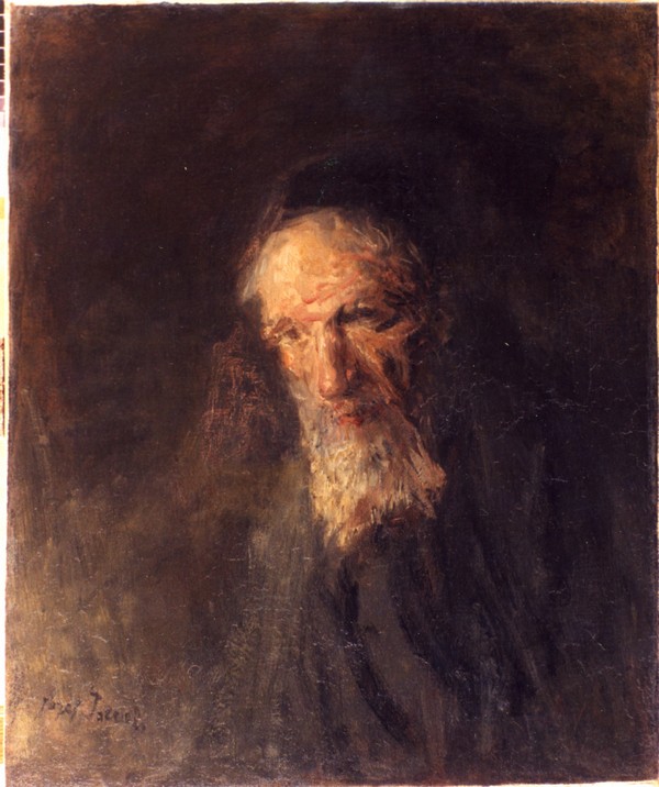 Израэльс И. Портрет старика. Вторая пол. XIX в. Х., м.60,5х50,3 .JPG