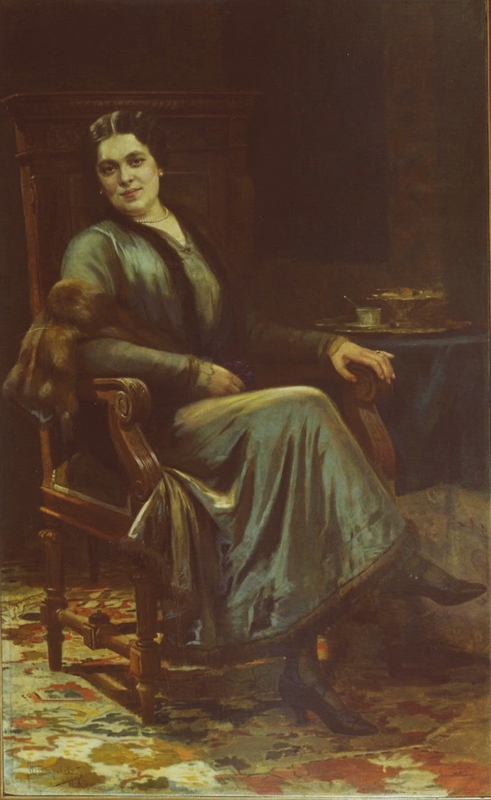 Бодаревский Н.К. Женский портрет. 1916. Х., м. 161х98,5.jpg