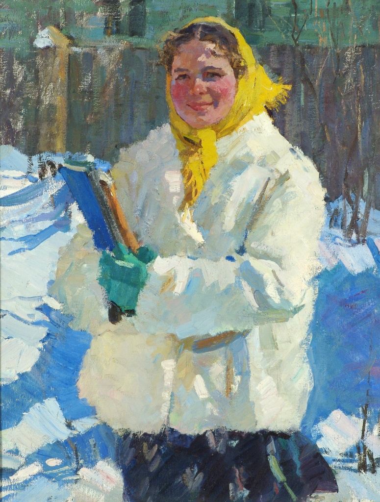 Раиса Владимировна Кудревич. 1919–2000Студентка. 1962Холст, масло