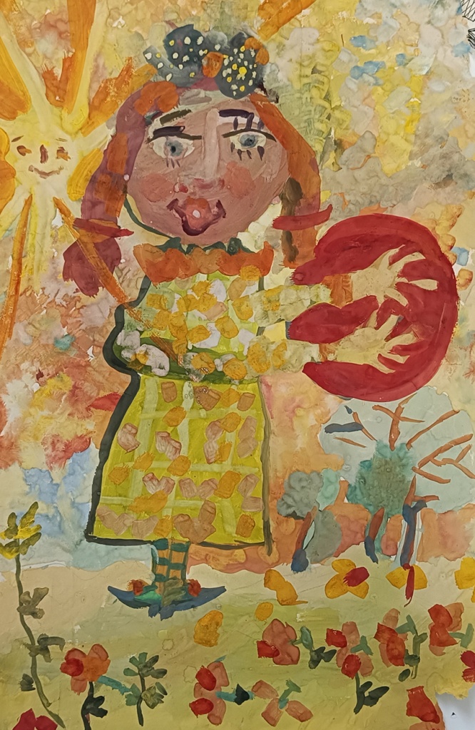 Прекрасное в прекрасном, виртуальная выставка, детские рисунки