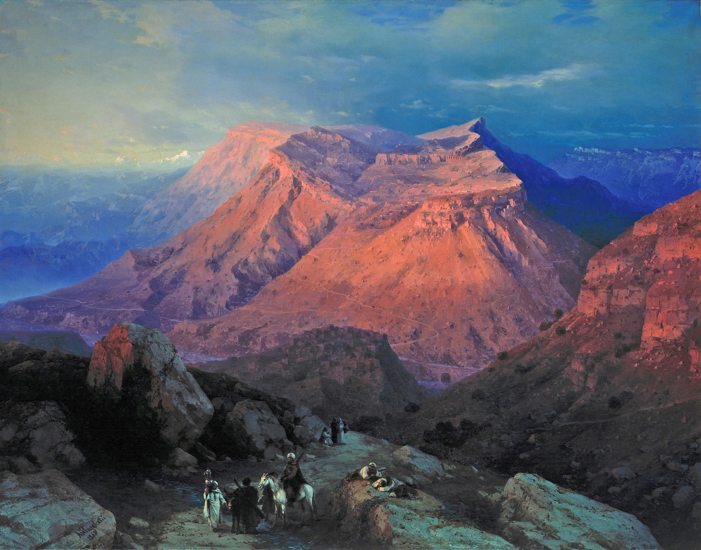 Творческое занятие "Таинственные горы Кавказа"