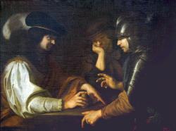 Прети, Маттиа– Pretti, Mattia. 1613-1699. Игра в кости. 1630-е годы. Холст, масло